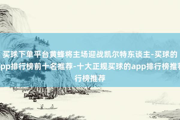 买球下单平台黄蜂将主场迎战凯尔特东谈主-买球的app排行榜前十名推荐-十大正规买球的app排行榜推荐