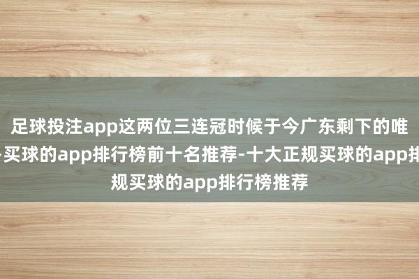 足球投注app这两位三连冠时候于今广东剩下的唯二张含韵-买球的app排行榜前十名推荐-十大正规买球的app排行榜推荐